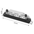 thumbnail image 4 of Bloque de distribución de energía de barra colectora, pernos de bloque de terminales de coche para coche y barco (negro) Ndcxsfigh Accesorios para autos y motos, 4 of 4