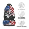 thumbnail image 4 of Pofeuu Largemouth Bass Fish in USA Print Automotive Car Seat Covers Flat Cloth Full Set Seat Covers,Car Seat Covers front seats for Cars Trucks and SUVs, 4 of 5