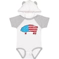thumbnail image 3 of Inktastic Patriotic Pig Boys or Girls Baby Bodysuit, 3 of 5