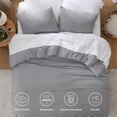 thumbnail image 3 of U by Bedsure 3 Pieces King Comforter Bedding Set, Grey Comforter Set for All Seasons, 1 Lightweight Prewashed Comforter and 2 Pillowcases,King,Grey, 3 of 7