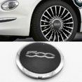 thumbnail image 2 of 133mm Hub Cap for Fiat 500 - Silver Wheel Center Accessory, 2 of 4