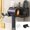 Black, variant on LHNFT Wall Mount Hair Dryer Rack With 3 Grids,No Punching Required,Heavy Duty Bracket for Bathroom Storage