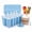 Blue, variant on Preminente Popsicle Molds, 10-Cavity Silicone BPA Free with Lid & Sticks – Reusable Ice Cream & Homemade Popsicle Maker