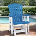 thumbnail image 2 of OS Home and Office Furniture 27" Resin Fan Back Glider in Blue/White, 2 of 5