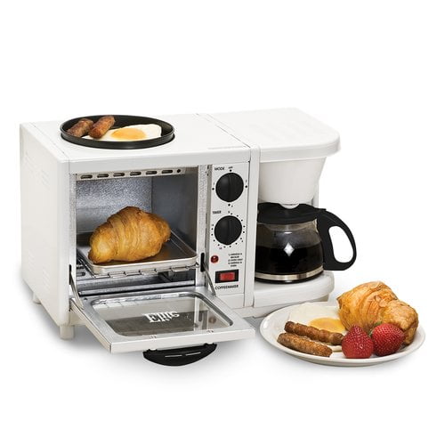 Elite Cuisine EBK200 3in1 Breakfast Center Coffee Toaster Oven