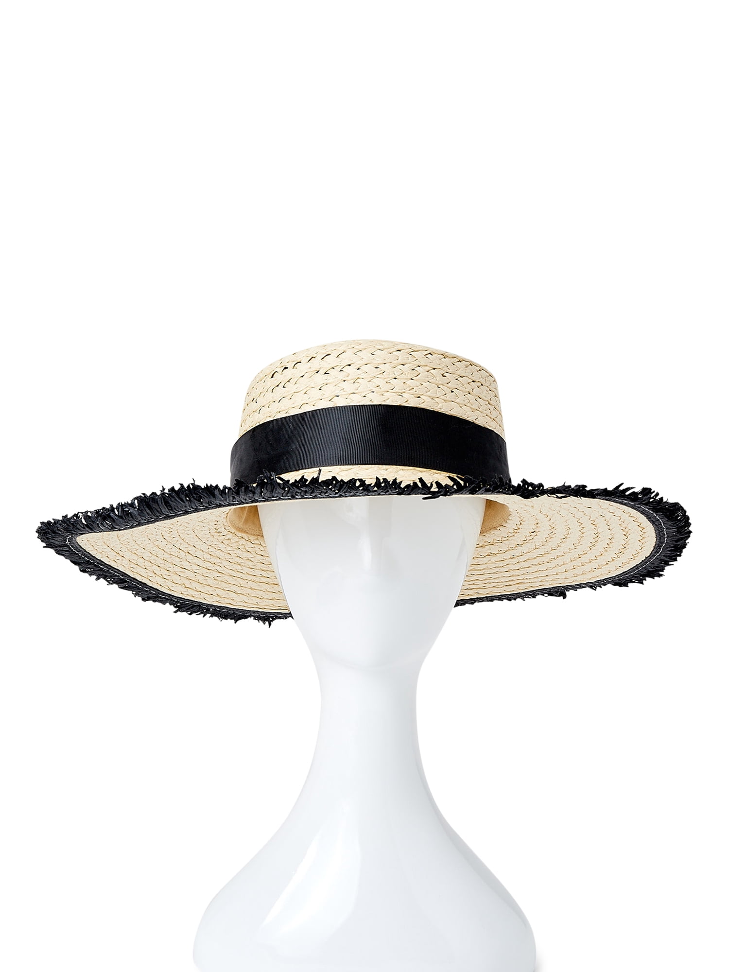 C. Wonder Women's Garden Party Straw Boater Hat with Metallic Bee