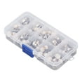 thumbnail image 3 of 3 Boxs Brooch Buttons Seaming Free Detachable Plastic Iron Decorative Practical DIY Making Shirt Pins for Women Round, 3 of 14