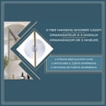 thumbnail image 4 of Organizador de baño satinado mate colgante 3 niveles con ganchos para regadera estante de ducha grande, 4 of 7