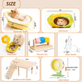 thumbnail image 3 of Transparent Hamster Cage with  2nd Floor, Bathhouse, Hideout, Wheel, Toy, Water Bottle & Bowl - Complete Habitat for Hamsters, Mice, Gerbils(23.6 x 13.8 x 12.2 Inches), 3 of 9