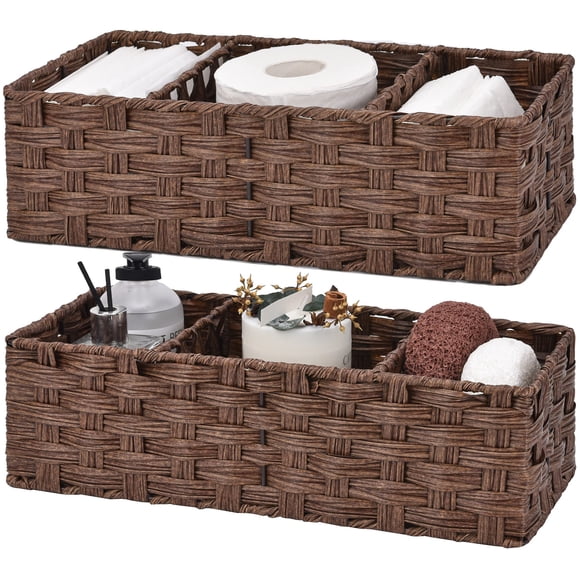 Cestas de baño GRANNY SAYS Micker Brown, paquete de 2