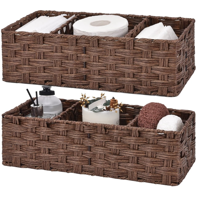 Cestas de baño GRANNY SAYS Micker Brown, paquete de 2
