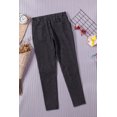 thumbnail image 2 of ABPHQTO Pantalones pitillo de cintura alta con cordón gris para mujer, 2 of 5