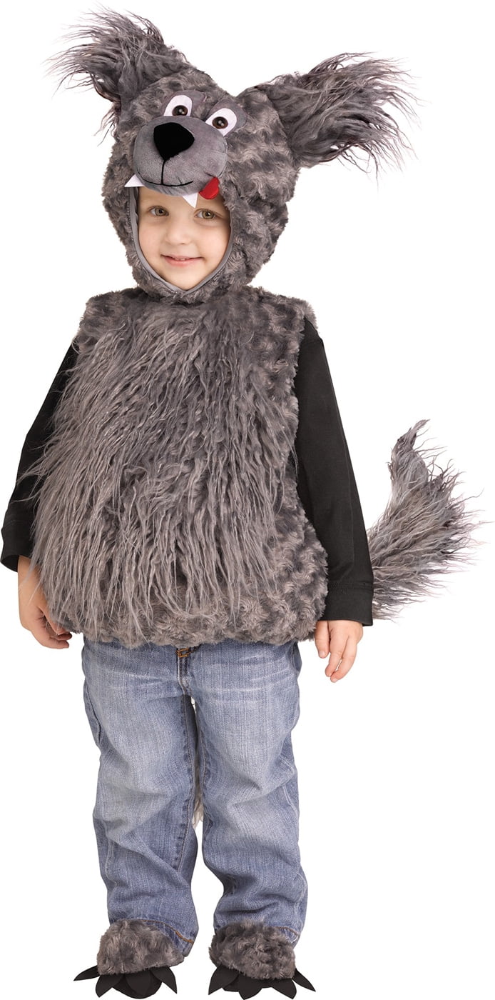Cuddly Wolf Plush Grey Boys Toddler Animal Halloween Costume Walmart