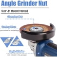 thumbnail image 4 of AVEKI Rapide Desserrer l'Écrou pour Meuleuse d'Angle, 5/8"-11 Angle Meuleuse Verrouillage Écrou Pièces de Rechange Bride de Serrage Rapide Angle de Plaque de Pression Meuleuse Fixation Accessoire 0601M, 4 of 8