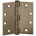 thumbnail image 6 of Design House 12-Pack 4.5" H x .625" Radius Square Butterfly Interior/Exterior Door Hinges, Antique Brass, 6 of 12