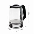 thumbnail image 5 of 2000W Glass Electric Kettle With Automatic Shut Off 2.3L Large Capacity Fast Boilling Teapot Hot Water Heater Suitable For Milk Coffee Water Tea (EU Plug) black, 5 of 5