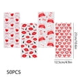 thumbnail image 3 of HOARBOEG 50pcs OPP Valentine's Day Cookies Gift Gift Packaging Candy Bag, 3 of 6