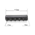 thumbnail image 3 of 2 Pcs Rubber Handles,Fingerprints Round Tubes Black Replacement Universal Handles, 3 of 9