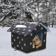 thumbnail image 3 of Cat Houses for Outdoor Cats Insulated Waterproof Warm Weatherproof Outdoor Houses for Feral Cats Dogs Stray Cat House with Individual Cushions, 3 of 5