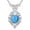 Style 6, variant on Heart Turquoise Necklace for Women 925 Sterling Silver Turquoise Jewelry Anniversary Birthday Gift Christmas Gift for Mother With 18+2inches Chain