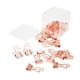 thumbnail image 1 of Clips de papel de 20 piezas, fuerte fuerza de sujeción, hierro duradero, diseño de pato pequeño, Clips de carpeta pequeños de amplia aplicación, oro rosa, 1 of 14