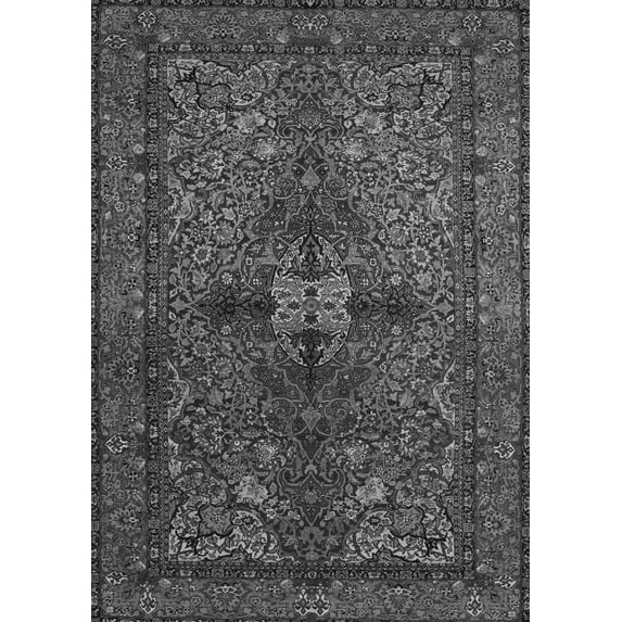 Ahgly Company Indoor Rectangle Persian Gray Traditional Area Rugs, 7' x 9'