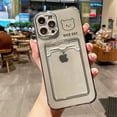 thumbnail image 3 of Funda para teléfono con tarjetero y billetera para iPhone 14, 15 Pro, 11, 12, 13 Pro Max, funda para iPhone 16, 15, 7, 8 Plus, XR, SE, funda de silicona con bolsillo para fotos, 3 of 5