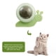 thumbnail image 4 of Bola giratoria de hierba gatera para gatos, limpieza de dientes, Molar, juguetes interactivos para mascotas (verde), 4 of 5