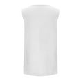 thumbnail image 4 of Womens Sleeveless Shirts, Tank Tops for Women Summer Casual Loose Fit Solid Color Pleated V Neck Dressy Blouses, 4 of 6