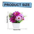 thumbnail image 3 of Clearance Artificial flowers under $5,‌Artificial Chrysanthemum Flower Gypsophila Pot Bonsai Decor Lifelike Flowers In Planter Realistic Home & Decor Perfect For Garden Wedding, 3 of 7