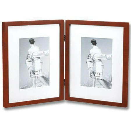frame 8x10 double hinged 5x7 matted frames wood walnut lawrence walmart staples zoom