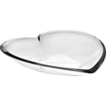 Barski Glass Plate - Shallow Bowl - Heart - Shaped - for Fruit - Nuts - Dessert - Salad - Made in Europe