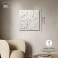 thumbnail image 5 of Ivory Butterflies Canvas Winter Floral Art by Art Remedy, Gallery Wrapped, 24" x 24", 5 of 7
