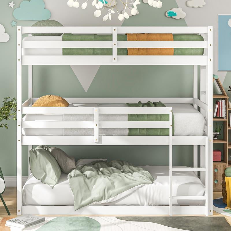 Uhomepro Triple Bunk Bed Twin Over, Better Homes And Gardens Triple Bunk Bed Instructions
