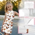 thumbnail image 2 of CAIXIA Girls Tennis Dress Sleeveless Golf Outfit 1/4 Zip with Pockets Kids 4-15Y Athletic Summer Sport, 2 of 6