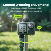Soildrops Single Outlet Programmable Sprinkler and Watering Controller Timer with LCD Rain Delay