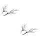thumbnail image 2 of Speravity Gothic Antlers Deer Horns Hair Hoop  Cosplay Headband Headdress Xmas Azul 2piezas, 2 of 6