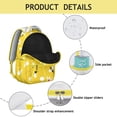 thumbnail image 4 of Bees Striped Backpack&nbsp;- Classic Style Bookbag for Work & Study, Business-Friendly Design with Document Folder, Smooth Zipper Glides, 4 of 6