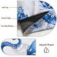 thumbnail image 6 of 5'x8' Area Rugs, Blue Octopus Coastal Indoor Outdoor Area Rug for Living Room Bedroom, Nautical Summer Beach Ocean Washable Bathroom Rugs Kitchen Floor Carpet Mats Home Decor Aesthetic, 6 of 8