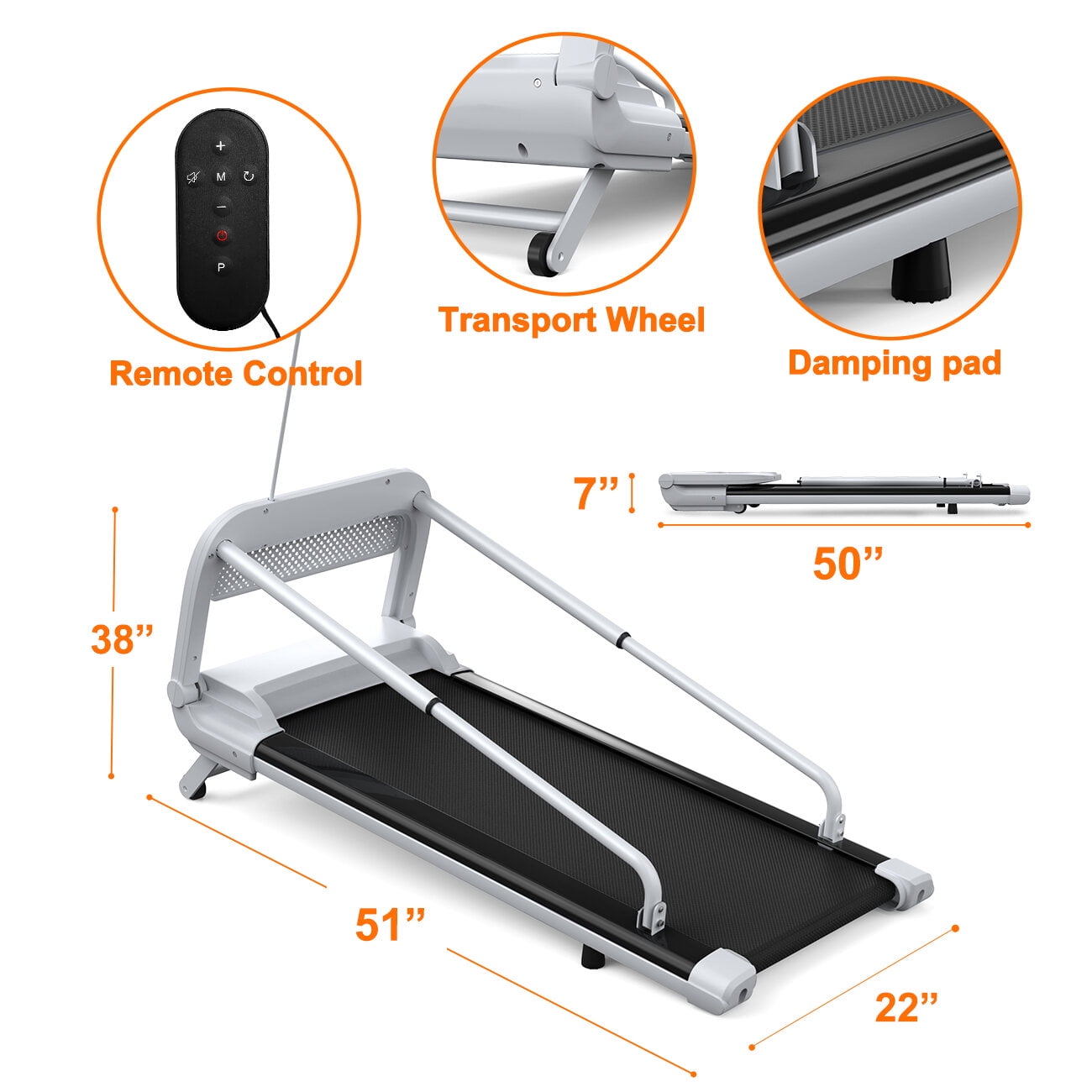 Folding Treadmills, 2025 New Quiet Smart Pet Treadmill, Adjustable Speed, Perfect for Small/Medium Dogs, Off White Running Machine,Steel Incline Treadmills, Fitness & Sports Fitness Treadmills