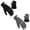 Black&Dark Gray, variant on REDESS Winter Gloves for Women and Men with Touch Screen Thermal Knit Black Gloves.