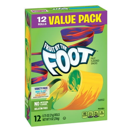 (2 Pack) Fruit Snacks Fruit by the Foot Variety Snack Pack 12 (Best 7 11 Snacks)