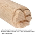 thumbnail image 4 of Uxcell Wood Pottery Tools Stamps 0.8" Dia Wood Block Print Stamps Paw Pattern, 4 of 6
