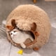 thumbnail image 4 of pstuiky Cama para mascotas tipo cueva semicerrada, cálida y desmontable, ideal para que las mascotas pequeñas duerman durante el otoño y el invierno., 4 of 7