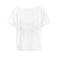 thumbnail image 3 of Camiseta de mujer chica talla grande camiseta de manga corta casual algodón tee tee 2xl SM SunniMix tops de mujer, 3 of 8