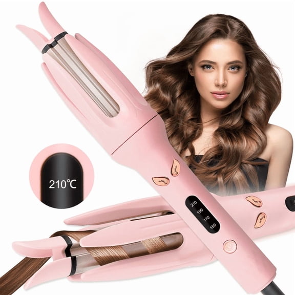Automatic Hair Curler with 1" Rotating Barrel Professional Anti-tangled Ceramic Curling Irons with 4 Temps and Timers