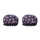 thumbnail image 3 of Minnieouse Gorro de dormir para mujer, gorros para el pelo de ducha de doble altura, a prueba de aceite, multicolor, cubierta para la cabeza de niña, Negro 2piezas Minnieouse CBP389669, 3 of 5