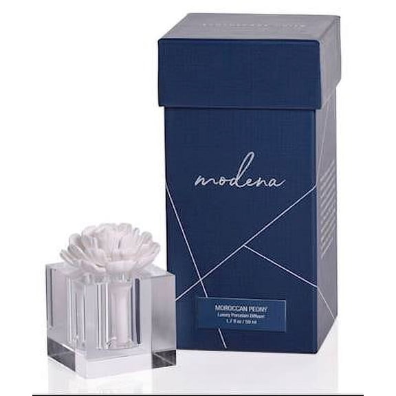 MOROCCAN PEONY Small Modena Zodax Porcelain Diffuser