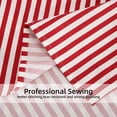thumbnail image 5 of Ticking Stripe Sheet Set,4 Piece Full Size Microfiber Bedding,burgundy Red And White Pinstripe Patterned,deep, 5 of 5
