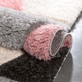 thumbnail image 5 of Well Woven Loecke Blush Triangle Boxes Geometric Thick Soft Plush 3D Textured Shag Area Rug 5x7 (5'3" x 7'3"), 5 of 7